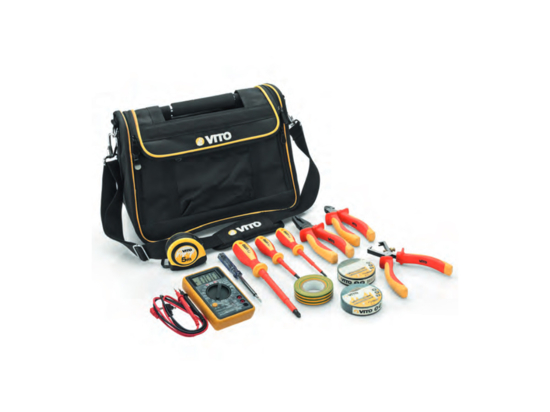 Valise à outils électricien - cuir - Sacoches, coffres et caisses à outils  - Outillage sanitaire, appareils à souder et accessoires